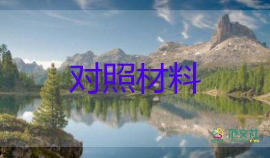 干部四個(gè)意識個(gè)人對照材料7篇
