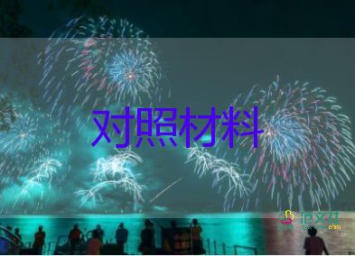 黨支部個(gè)人對(duì)照材料最新7篇