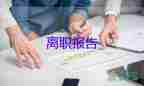 農村對長辭職報告7篇