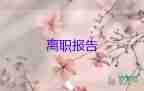 辭職申請(qǐng)書(shū)模板推薦8篇